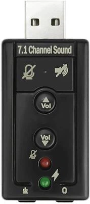 AZNCOS 7.1 Channel USB External Sound Card Audio Adapter Laptop PC, 2-6 PCS - Image 1 of 4