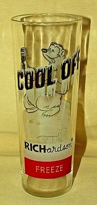 Стеклянная винтажная барная стойка Richardson Freeze Polar Bear Cool Off тонкая высокая ретро - Изображение 1 из 4