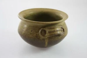 GUS MCLAREN AUSTRALIAN STUDIO POTTERY STONE WARE BOWL SIGNED - Picture 1 of 7