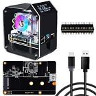 Mini Tower NAS Kit for Raspberry Pi 4, Pi 4 ICE Tower Cooler with PWM RGB Fan...