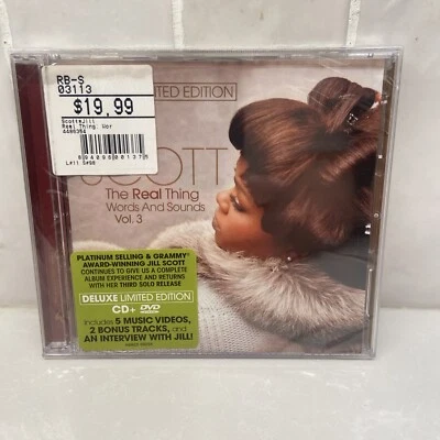 Jill Scott –The Real Thing: Words And Sounds Vol. 3 (2007, CD/DVD, Deluxe) NEW - Image 1 of 3