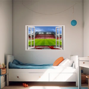 3D Fake Window Anfield Football Stadium Wall Art Liverpool Vinyl Sticker Decal - Picture 1 of 4