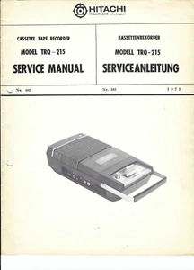 Hitachi Original Service Manual für TRQ- 215 - Bild 1 von 1
