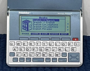 Franklin MWD-1490 Merriam Webster Electronic Pocket Dictionary Thesaurus NEW BAT - Picture 1 of 5