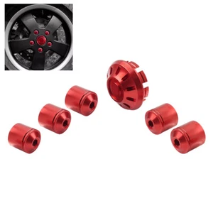 Red Front Hubcap Screw Wheel Hub Cover For Vespa Primavera/Sprint 150 13-21 - Picture 1 of 10