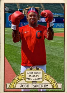 Tarjeta coleccionable de béisbol 2023 LJACards Jose Ramírez Vs Tim Anderson ACEO novedad - Imagen 1 de 7