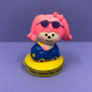 Vintage Mattel Pink Poodle Poochie You Drive Me Crazy Toy Figure Rubber Stamper - Picture 1 of 4
