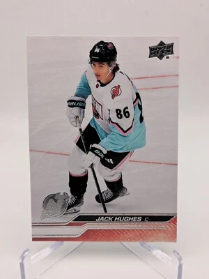 💥 2023-24 UD Extended 680 Jack Hughes, New Jersey Devils All-Stars  - Image 1 of 2