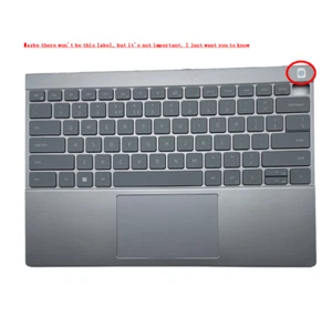 Teclado retroiluminado con reposamanos para Dell Inspiron 5000 5310 0WGFFX gris estuche superior EE. UU. - Imagen 1 de 6