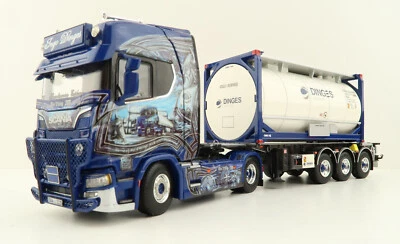 WSI 01-4000 Scania S CS20H Trailer & 20 ft Tank Container - Ingo  Dinges 1:50 - Image 1 of 4