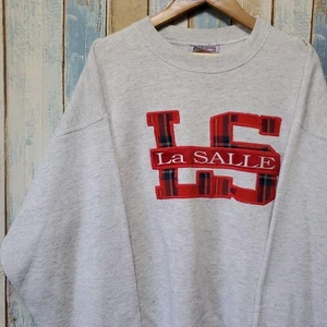 MT Sweatshirt College Logo Embroidery 90s Made in USA L - Picture 1 of 9