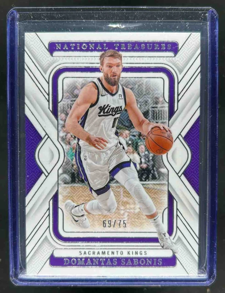 2024-25 National Treasures Domantas Sabonis #69/75 Kings - Image 1 of 2