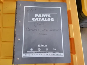 2001 Dodge 300M Concorde LHS Dealership Counter Factory Parts Manual Binder - Picture 1 of 3