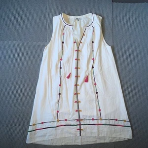 Madewell women's linen blend dress embroidery Summer Size XS* Breezy Boho Beach - Picture 1 of 11