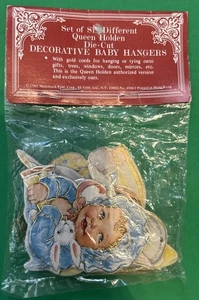 Merrimack Six Different Queen Holden Die-Cut Decorative Baby Hangers- VTG 1985 - Picture 1 of 2