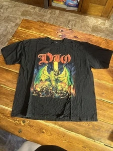 2002 DIO KILLING THE DRAGON Short SLEEVE XL Vintage Shirt Band T-shirt - Picture 1 of 2