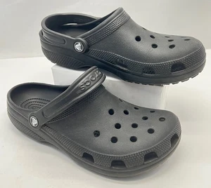 Crocs Slip on Shoes Black M7 W9 - Picture 1 of 11