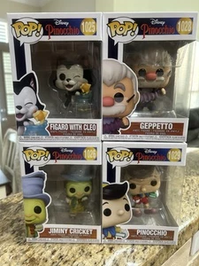 Pinocchio Funko Pop Lot. #1028 #1029 #1025 #1026 - Picture 1 of 23