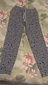 Splendid Gray Star Pajama Pants Sz M - Picture 1 of 7