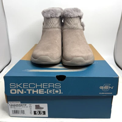Botas Skechers On The Go City 2 Acogedoras Ambiente Para Mujer Beige Taupe Gamuza Talla 9.5 M Foto 1 de 4