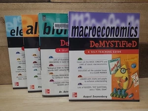 Lot Of 4 Demystified Self Teaching Guide Books Biology Algebra Electronics... - Foto 1 di 5