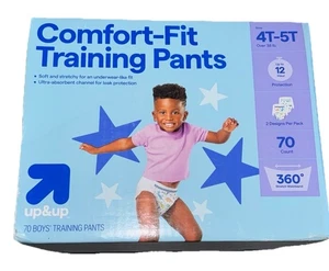 Up & Up Comfort-Fit Training Pants for Boys 4T-5T 70 Count New - Picture 1 of 3
