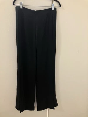 Pantalones pantalones Valentino para mujer negros crepé seda con seda Charmeuse talla 4 Foto 1 de 4