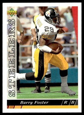 1993 Upper Deck Barry Foster Pittsburgh Steelers #345 - Image 1 of 2
