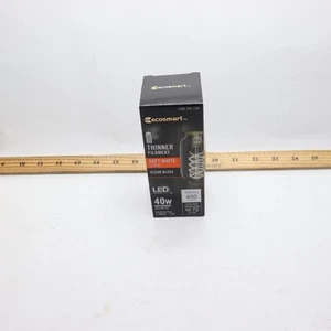 Ecosmart LED Vintage Edison Light Bulb 40-Watt Equivalent T14 Dimmable - Picture 1 of 4