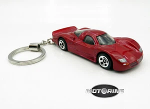 Nissan R390 GT1 weinrot Auto selten Neuheit Schlüsselanhänger 1:64 Diecast - Bild 1 von 4