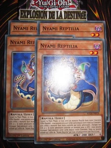 YU-GI-OH! PLAYSET (LOT DE 4) NYAMI REPTILIA BODE-FR019 EDITION 1 NEUF - Picture 1 of 1