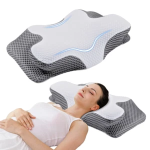 Almohada Espuma Memoria Ergonómica, Diseño Mariposa, 63 x 34 cm - Imagen 1 de 15
