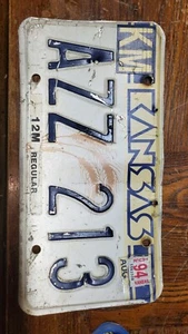 AZZ 213 Kansas License Plate Man Cave Garage wall art. Back that azz212 up - Picture 1 of 2