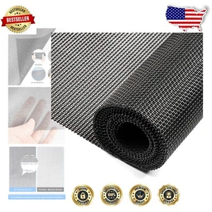 Durable Pet Proof Window Screen Roll 59" x 200" - Scratch-Resistant Black Mesh - Picture 1 of 9