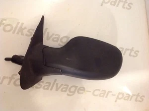 Nissan Micra Passenger Side Manual Plain Black Wing Mirror 03-06 - Picture 1 of 3