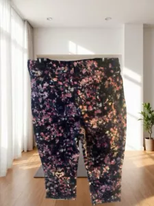 Pre Owned Women’s Juniors Bandolino Skimmer Capri Style Pants Floral Sz 10 - Picture 1 of 12