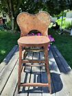 Vintage Metal High Chair Rustic Barn Find Prop or Garden Decor