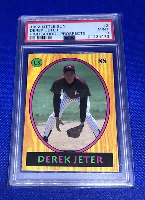 Derek Jeter 1992 LITTLE SUN HS Prospects #2  PSA 9 Foto 1 de 2