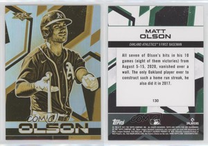 2021 Topps Fire Gold Minted Matt Olson #130
