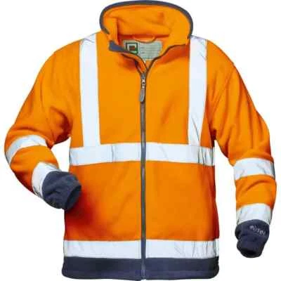ELYSÉE Elysee Benedikt Fleecejacke, 22708-0, Warnschutz,orange , Größe XXL