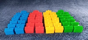 2002 Monopoly Jr Toy Story Game Hasbro Donor Replacement HOUSES 100% 48+ - Picture 1 of 7