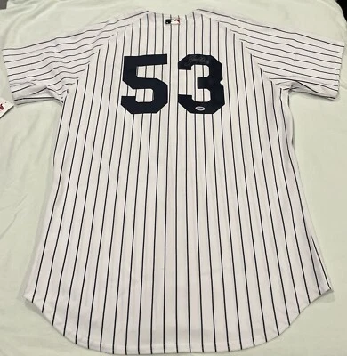 Authentic Bobby Abreu Signed Yankees #53 Jersey PSA/DNA Majestic Jersey Size 48 - Image 1 of 4