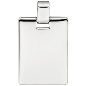 JOBO "50360" Anhänger Gravur Gravurplatte eckig 925 Sterling Silber massiv Silb - Bild 1 von 1