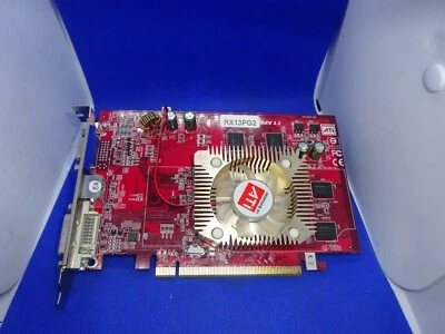 GE CUBE RADEON X1300LE 512MB DDR2 PCI-E GRAFIKKARTE DVI VGA S-VIDEO #GK3714 - Image 1 of 4
