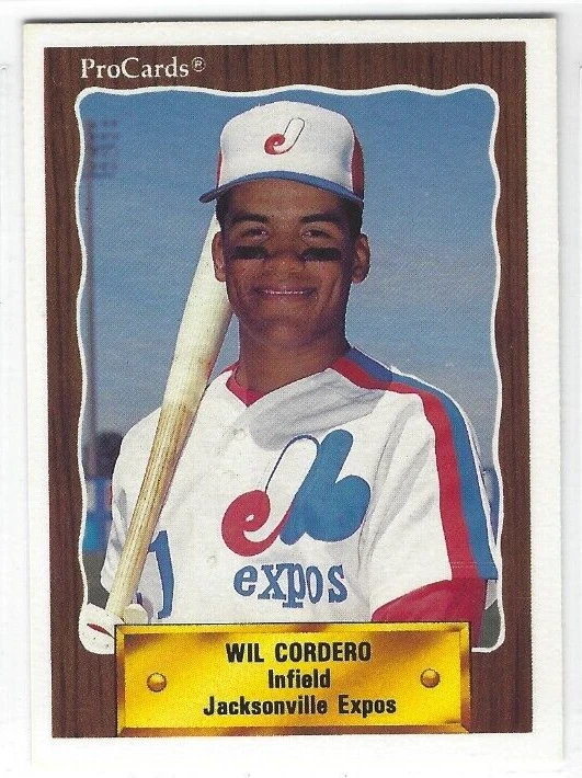 1990 Jacksonville Expos (Class AA-Montreal Expos) Wil Cordero - Image 1 of 1