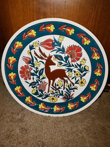  Vintage Hand Painted Plate Made in Greece - Pandora Ceramics  - Picture 1 of 6