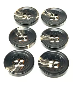 BURBERRY TRENCH COAT AUTHENTIC REPLACEMENT BUTTONS 28MM SIZE 44L SET OF 6 NEW!!! - Picture 1 of 3