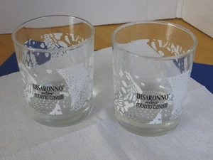 Disaronno Cocktail / On the Rocks Glasses (Set Of 2) Cavalli Barware Advertising - Picture 1 of 1