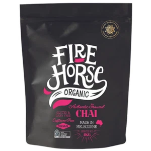 Fire Horse Organic Chai Drinking Mix Hot/Cold Drink Blend Tea Ground 1kg Bag - Picture 1 of 1