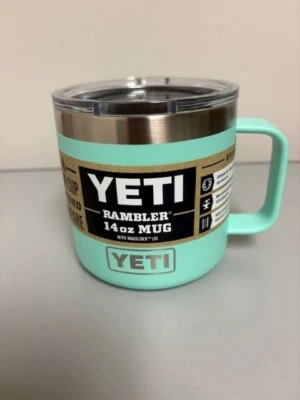 Seafoam Green YETI® 14oz Coffee - Authentic - Brand New VII Magslider - Image 1 of 2